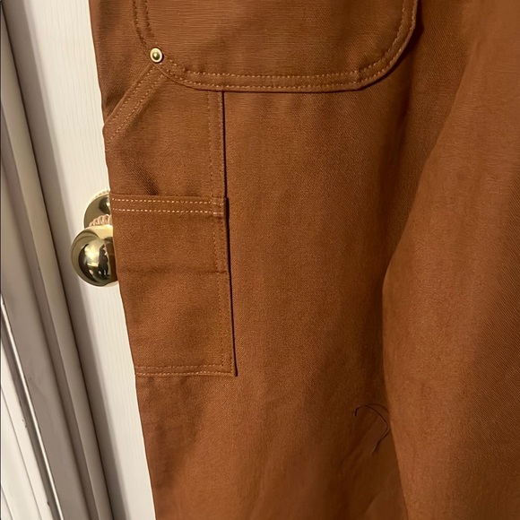 NWOT Carhartt Women's Tan Jumpsuit: 34x32 - Picture 9 of 11